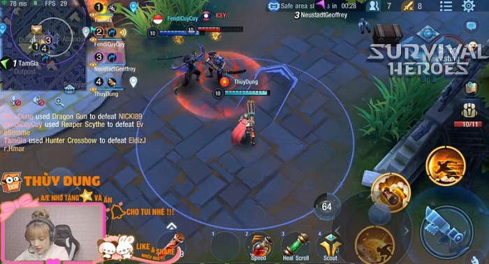 Bất ngờ trước cảnh nhiều hot streamer tìm đến chơi thử game Survival Heroes Việt Nam 4 Bất ngờ trước cảnh nhiều hot streamer tìm đến chơi thử game Survival Heroes Việt Nam 4