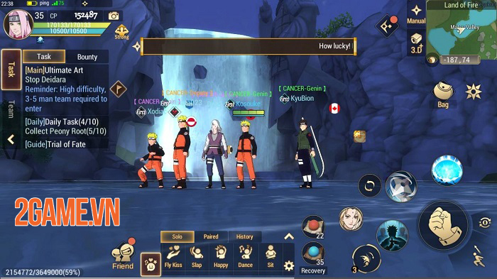 Naruto Slugfest mở ra một thế giới ninja hoàn chỉnh nhất trên mobile