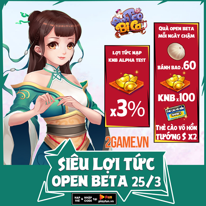 Tựa game Tam Quốc siêu lạ Anh Tào Bị Ca Mobile công bố lộ trình ra mắt 2