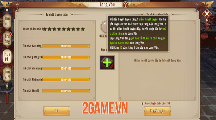 Người chơi Tân Thiên Long Mobile VNG tăng lực chiến vù vù nhờ tính năng mới Long Văn 1