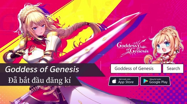 Game anime 3D độc đáo và bắt mắt Goddess of Genesis mở thử nghiệm tiếng Việt