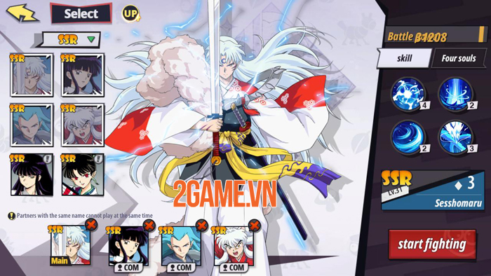 Game nhập vai thẻ tướng Inuyasha Awakening ra mắt bản tiếng Anh