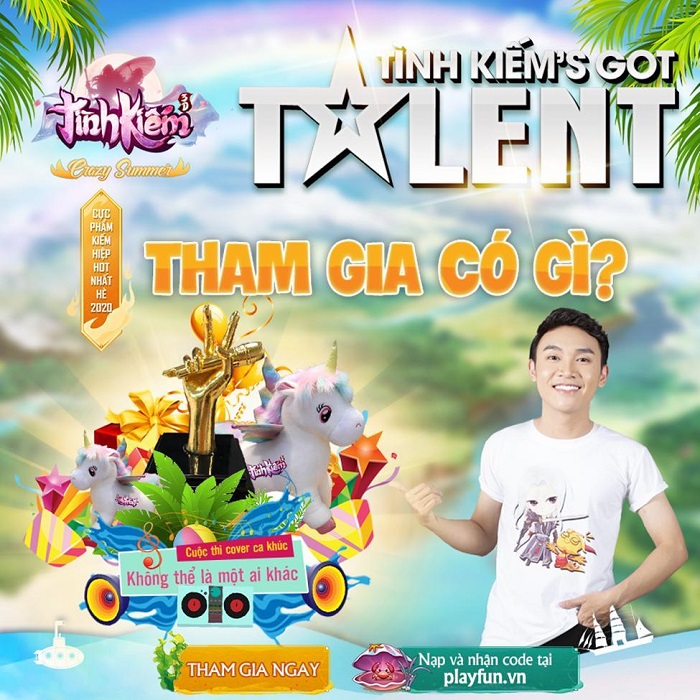 Game thủ Tình Kiếm 3D hóa thân ca sĩ trong sự kiện “Tinhkiem3D’s Got Talent”
