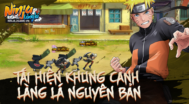 Ninja Làng Lá Mobile mang đến những khung cảnh Naruto vô cùng quen thuộc