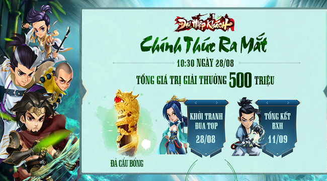 Tặng 500 giftcode game Đại Hiệp Khách
