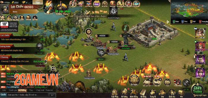 Game thủ được phô diễn khả năng thống lĩnh 3 quân trong Tam Quốc Công Thành H5 1
