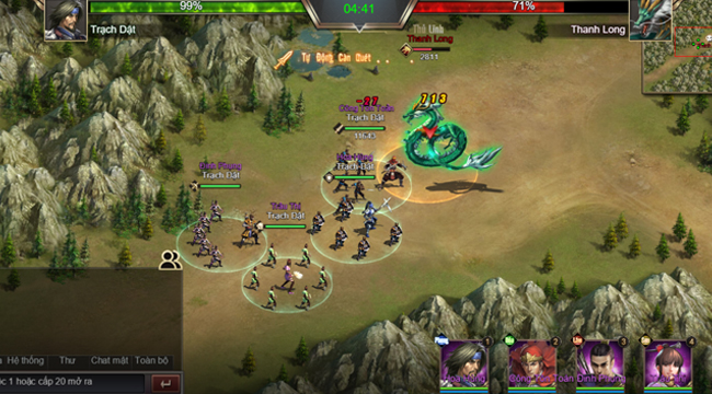 Game thủ được phô diễn khả năng thống lĩnh 3 quân trong Tam Quốc Công Thành H5