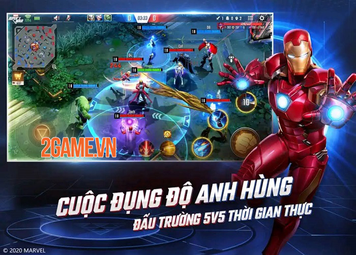 MARVEL Super War VN mở đăng kí trước tại Việt Nam, được phát hành thông qua Funtap 3