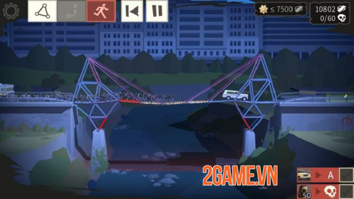 Bridge Constructor: The Walking Dead - Cuộc đào thoát khỏi đám zombie đầy kịch tính 2