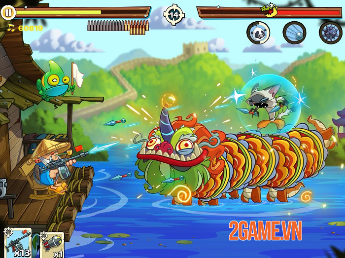 Swamp Attack 2 – Game hành động lối chơi đơn giản và thiết kế vui nhộn