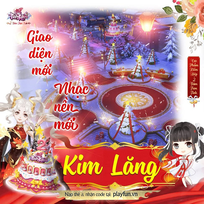 Tình Kiếm 3D cập nhật ngày 9/12: Không khí Giáng Sinh tràn ngập Kim Lăng thành