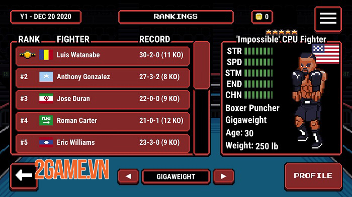 Prizefighters 2 - Game đối kháng lấy cảm hứng từ Punch-Out ra mắt mobile 3