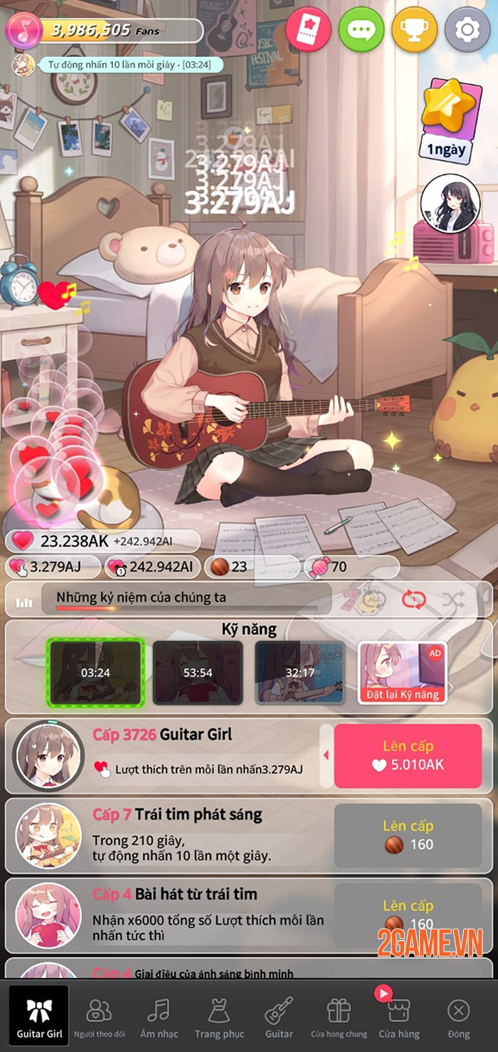 Guitar Girl Mobile - Sự hòa quyện kỳ lạ giữa âm nhạc và game thủ 2