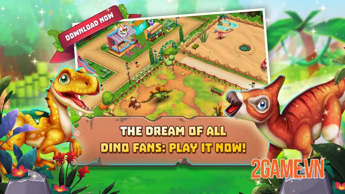 Dinosaur Park: Primeval Zoo - Game nông trại đề tài khủng long vui nhộn 3
