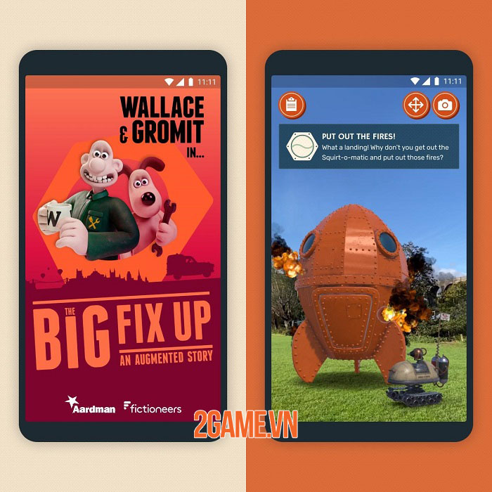 Wallace & Gromit: The Big Fix Up – Game hành động phiêu lưu công nghệ AR