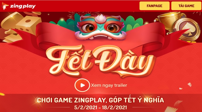 Cổng game giải trí ZingPlay mang “Tết Đầy” đến cho mọi người