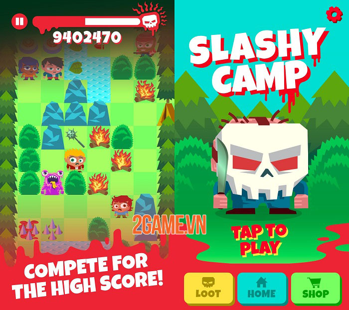 Slashy Camp - Game chạy vô tận lấy cảm hứng từ các bộ phim về kẻ sát nhân 2