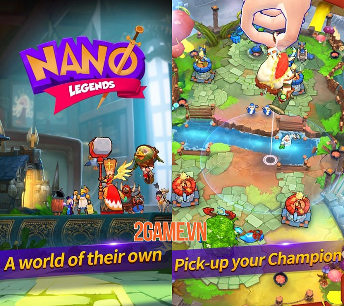 Nano Legends - Game chiến thuật 3D phòng thủ tháp hỗn chiến đáng chơi 1