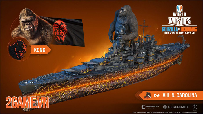 Đại chiến Godzilla vs Kong bất ngờ tái hiện trong World of Warships 1