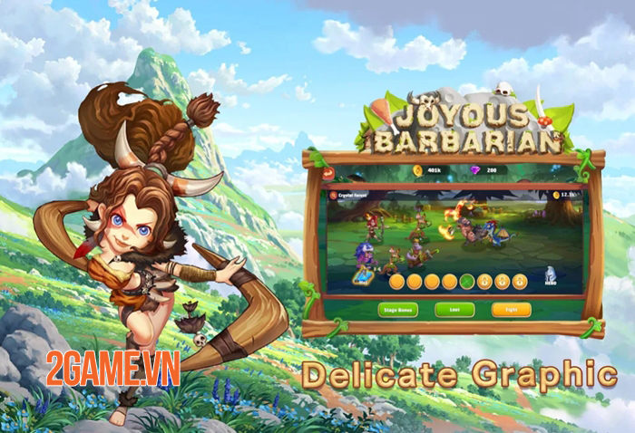Joyous Barbarian - Game thẻ bài đưa bạn trở về thời kỳ đồ đá 1