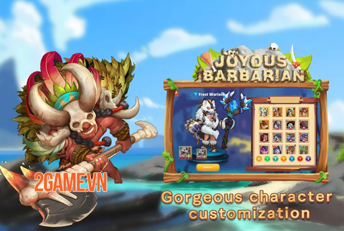 Joyous Barbarian - Game thẻ bài đưa bạn trở về thời kỳ đồ đá 3