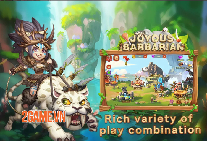 Joyous Barbarian - Game thẻ bài đưa bạn trở về thời kỳ đồ đá 4