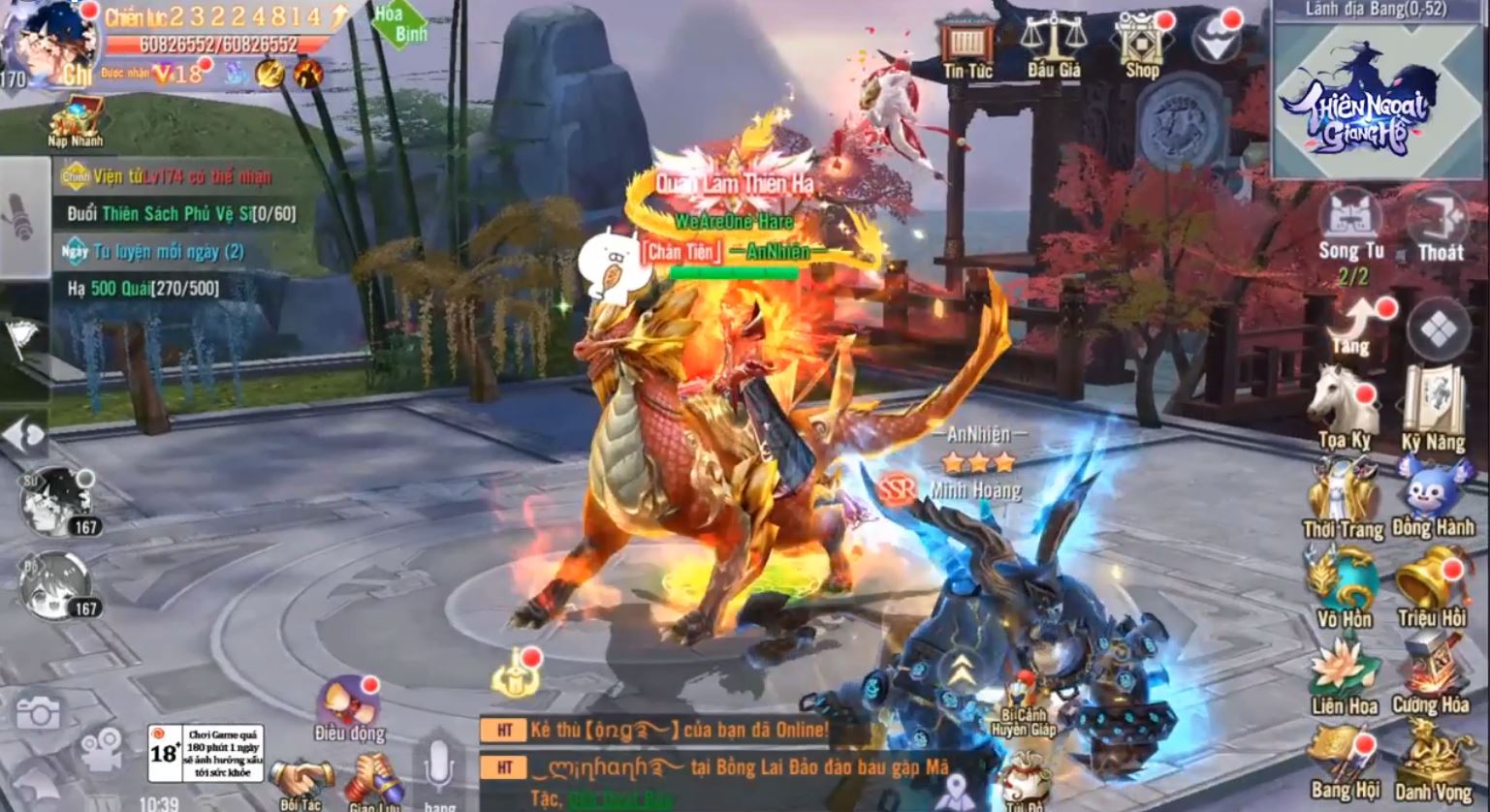 sự kiện Hoa Sơn Luận Kiếm của game Thiên Ngoại Giang Hồ mobile