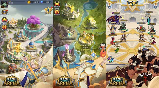 King of Arena - Game nhập vai nhàn rỗi giả tưởng với nhiều điểm độc đáo