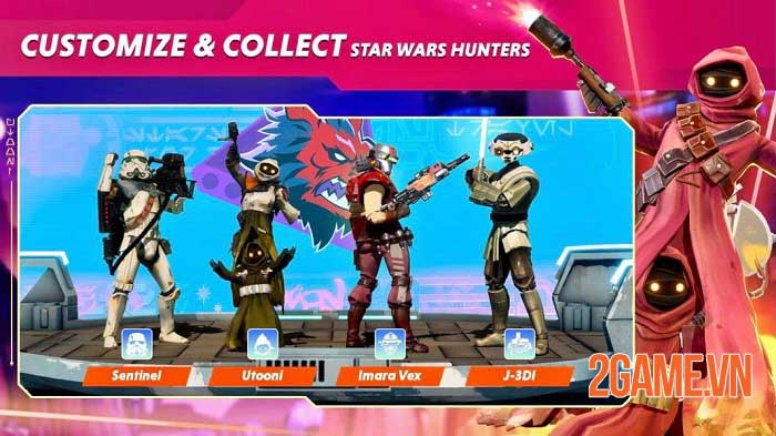 Star wars: Hunters – Gia nhập thiên hà và thống trị các trận đấu nhóm thời gian thực