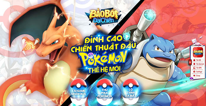 Bảo Bối Đại Chiến – Game chiến thuật Pokémon thế hệ mới lộ diện fanpage