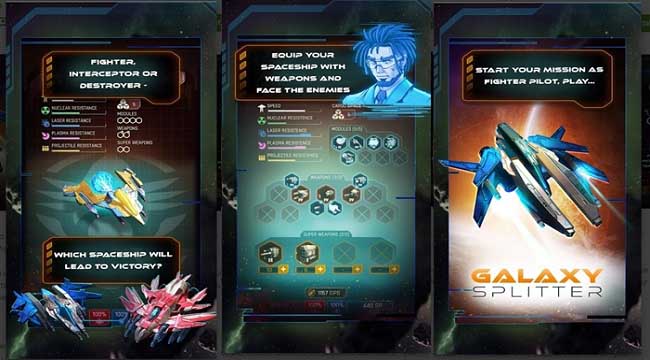 Galaxy Splitter - Game máy bay chiến đấu shoot 'em up 3D hoành tráng