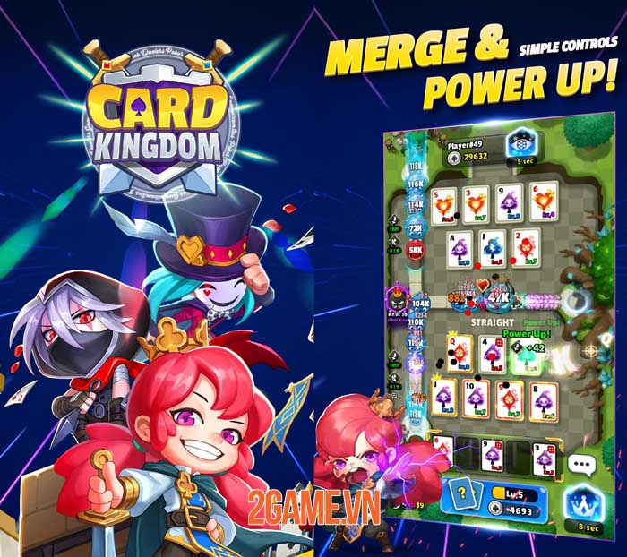 Card Kingdom : Poker Defense - Game chiến thuật hợp nhất thẻ bài thông minh 0