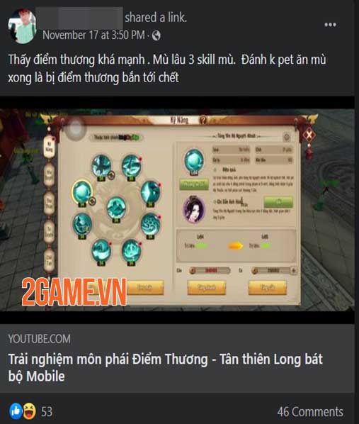 Game thủ Tân Thiên Long Mobile VNG nói gì về phiên bản Điểm Thương Mặc Thủy? 2