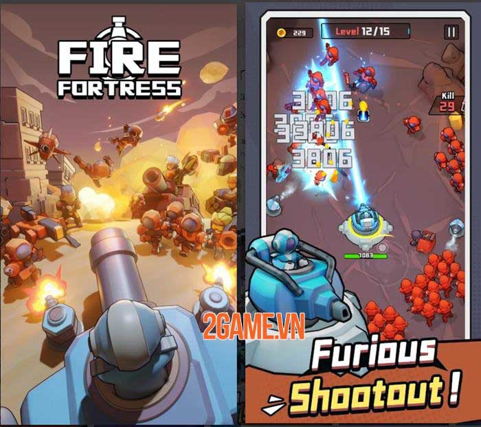 Fire Fortress – Game bắn súng phá hủy pháo đài với thiết kế màn hình dọc tiện lợi 1