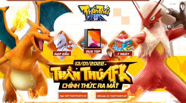 Trải nghiệm Thần Thú AFK – Đấu trường pokemon sinh động vừa ra mắt Trải nghiệm Thần Thú AFK – Đấu trường pokemon sinh động vừa ra mắt