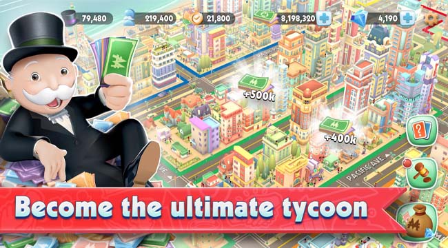 Monopoly Tycoon – Cờ tỷ phú với phong cách siêu thực dành cho mobile