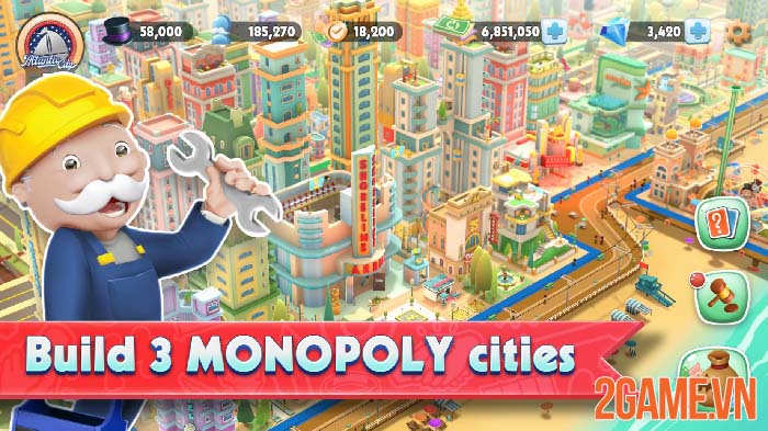 Monopoly Tycoon - Cờ tỷ phú với phong cách siêu thực dành cho mobile 0