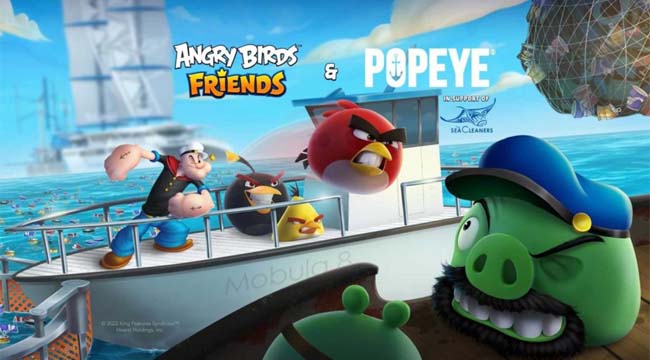 Angry Birds Friends và Popeye – Sự kết hợp thú vị đầu năm cu game thủ