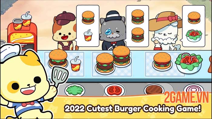 Burger Cats – Giảm tải áp lực với tựa game mèo nấu ăn cực dễ thương
