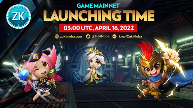 Game Mainnet của Zuki Moba sẽ được ra mắt chính thức vào tháng 4/2022