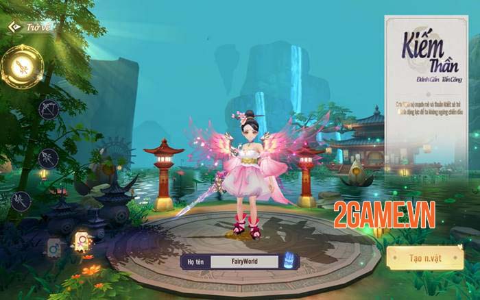 Fairy World: Thần Giới - tựa game nhập vai có tính năng 