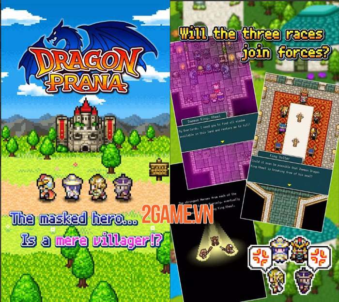 Dragon Prana - Game nhập vai cổ điển pixel-art của KEMCO 0