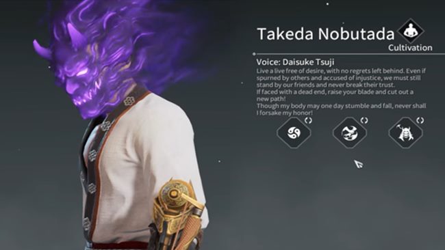 Trưởng nhóm Sản xuất Naraka: Bladepoint: “Takeda Nobutada là chiến binh dị biệt, với 1 con quỷ cư trú bên trong”