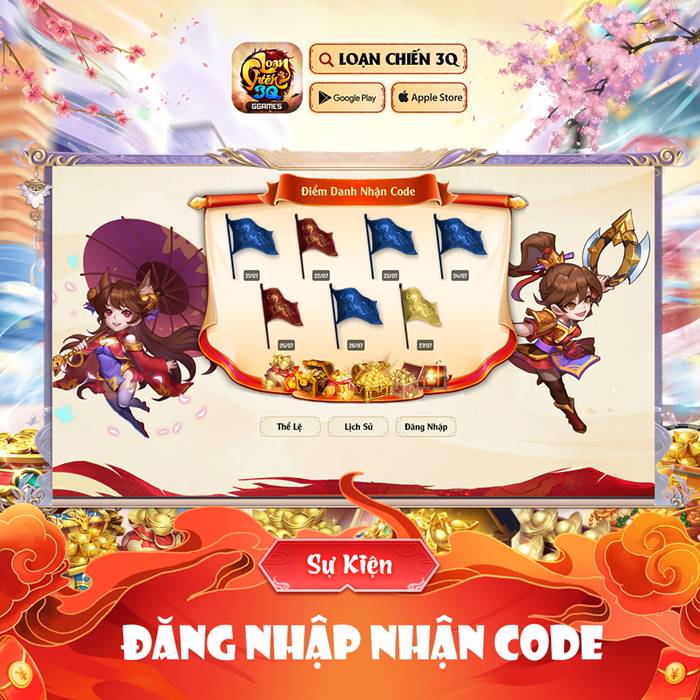 Game Tam Quốc – Loạn Chiến 3Q – bất ngờ tung Landing Page với hàng ngàn Giftcode giá trị