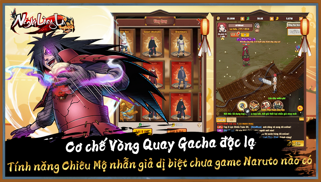 Ninja Làng Lá: Truyền Kỳ tặng miễn phí VIP 5, gói quà 5.000.000 VND tại bản Open Beta 3