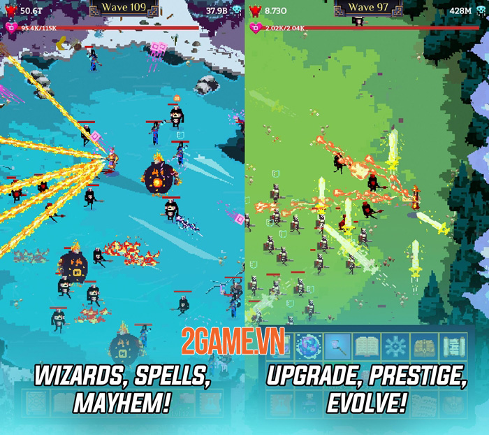 Trải nghiệm Tap Wizard 2: Idle Magic Quest – Game nhàn rỗi với những trận chiến thú vị ở thế giới phù thuỷ