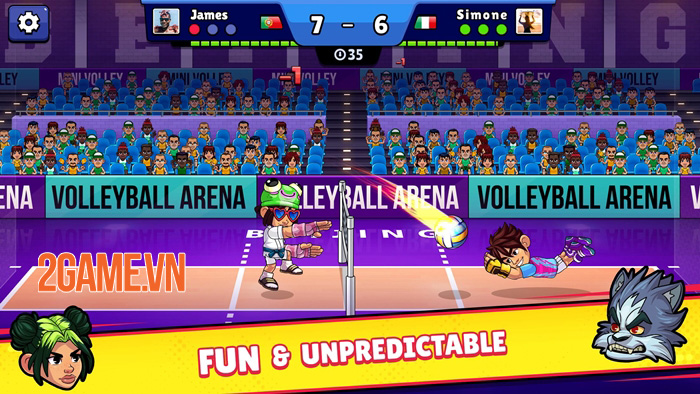 Trải nghiệm Volleyball Arena – Thử thách chơi bóng chuyền theo phong cách cực tấu hài