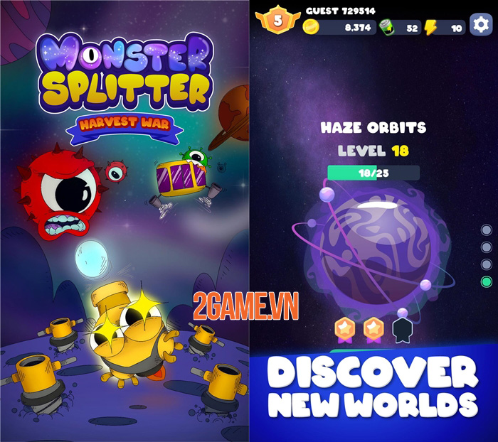 Monster Splitter: Trò chơi hành động nhàn rỗi trong bối cảnh người ngoài hành tinh 2