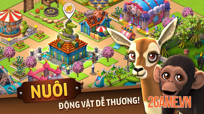 Zoo Life: Animal Park Game – Game mô phỏng vườn thú đáng yêu