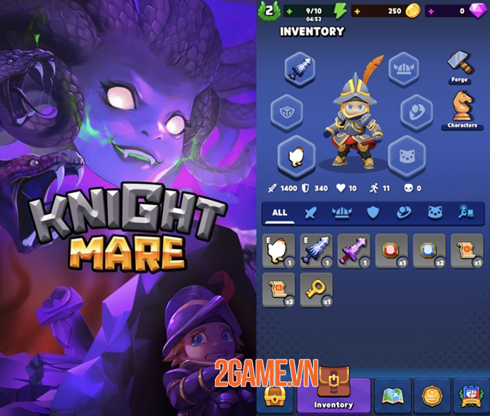 Knightmare: RPG Shoot ‘Em Up – Game nhập vai chiến thuật nhàn rỗi với lối chơi tốc độ